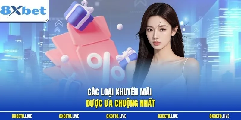 Các loại khuyến mãi được ưa chuộng nhất